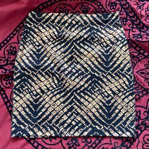 F21 | Black & Gold Forever 21 Mini Skirt | Size Small